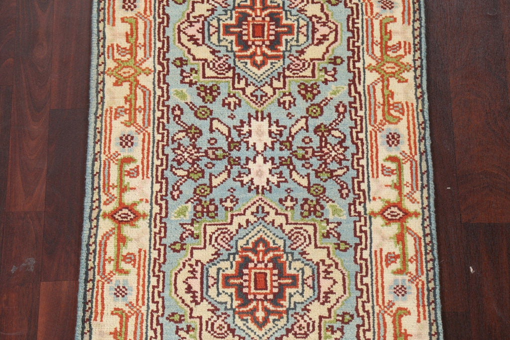 Handmade Heriz Serapi Oriental Wool Rug 3x6