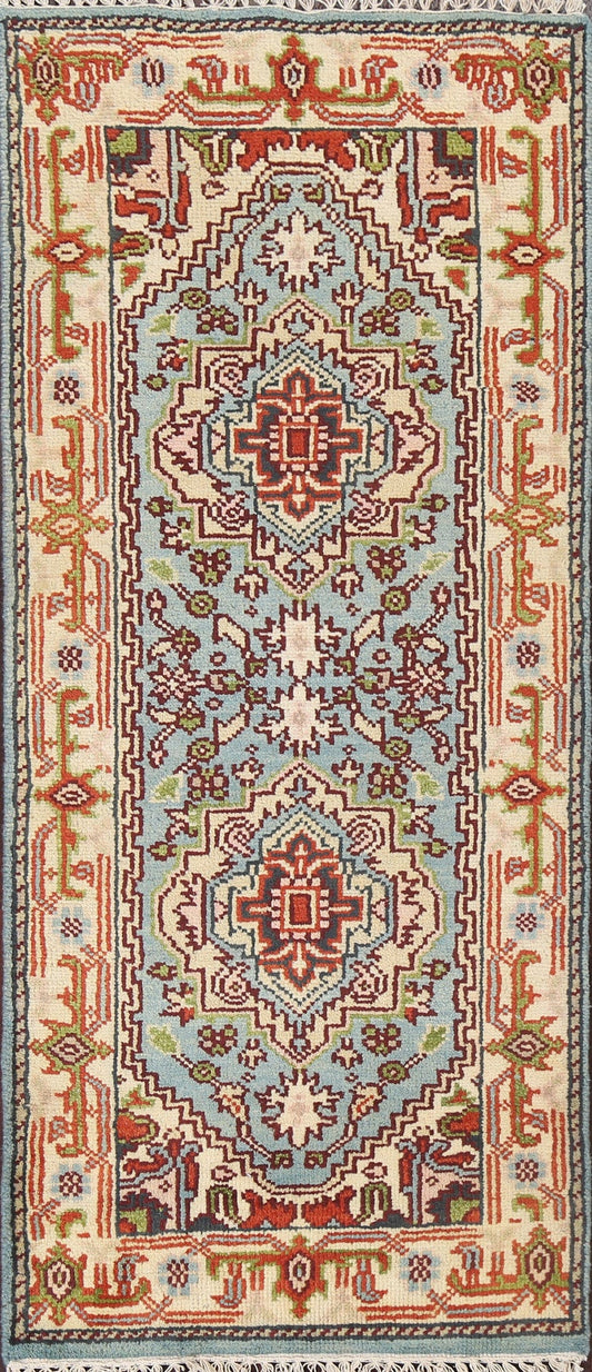 Handmade Heriz Serapi Oriental Wool Rug 3x6