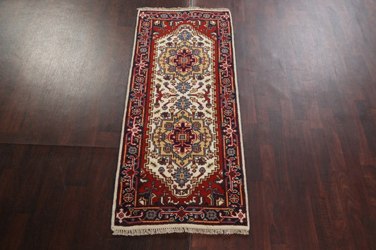 Handmade Heriz Serapi Oriental Wool Rug 3x6