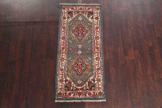 Handmade Heriz Serapi Oriental Wool Rug 3x6