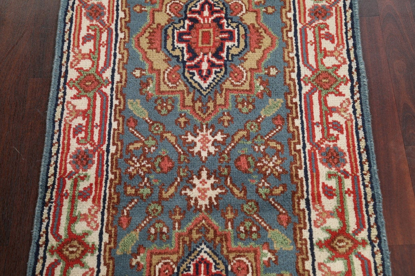 Handmade Heriz Serapi Oriental Wool Rug 3x6