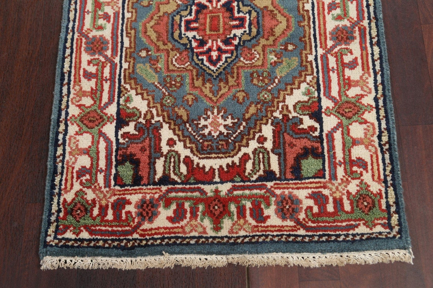 Handmade Heriz Serapi Oriental Wool Rug 3x6