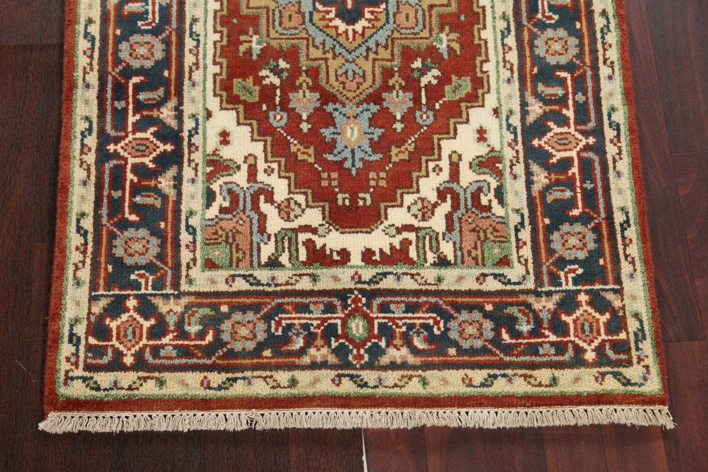 Handmade Red Heriz Serapi Oriental Wool Rug 3x5