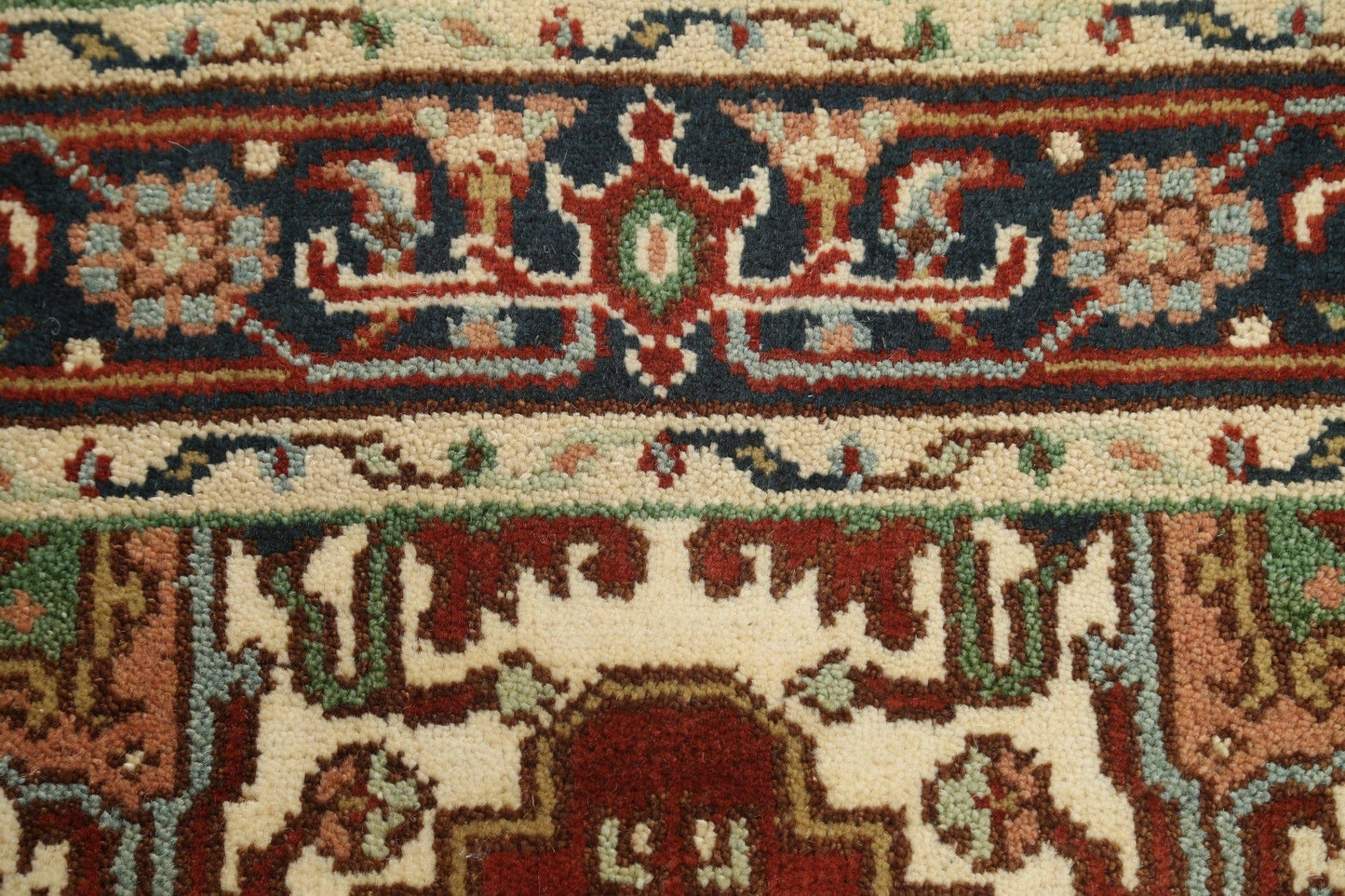 Handmade Red Heriz Serapi Oriental Wool Rug 3x5