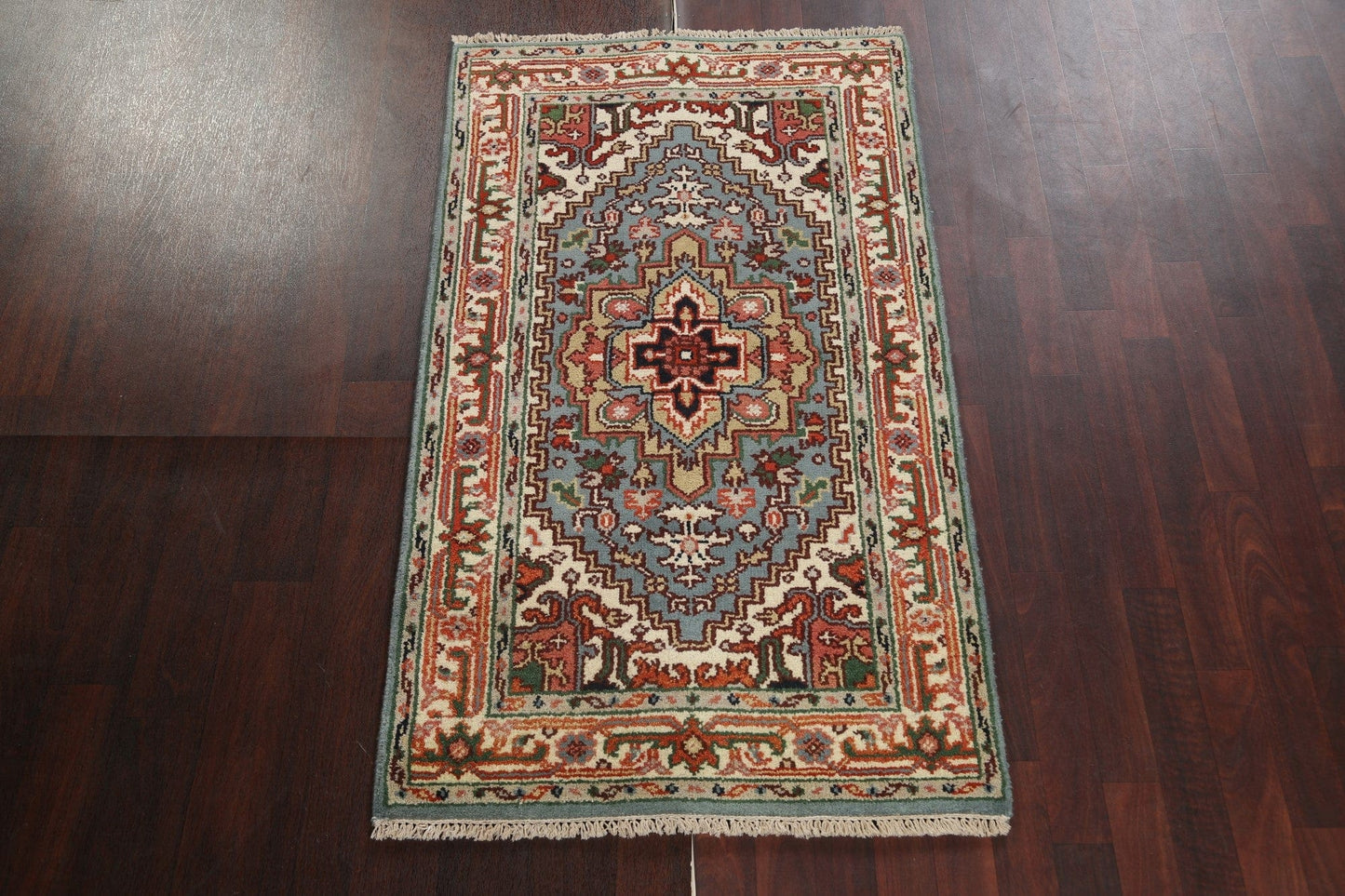 Handmade Heriz Serapi Oriental Wool Rug 3x5