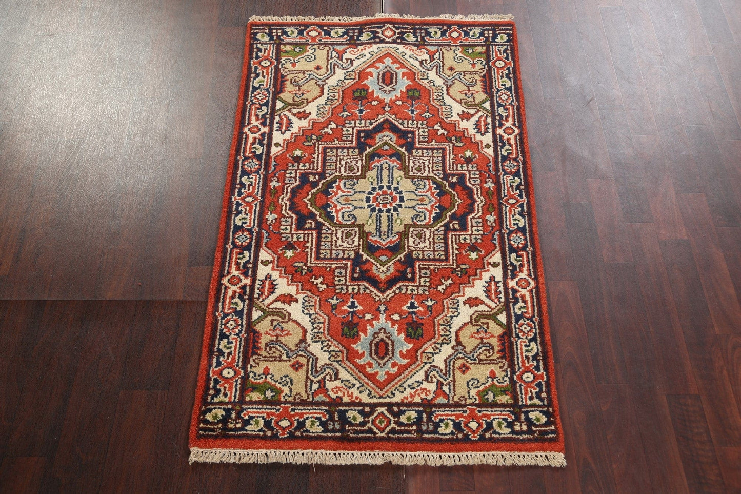 Handmade Wool Heriz Serapi Oriental Area Rug 3x5