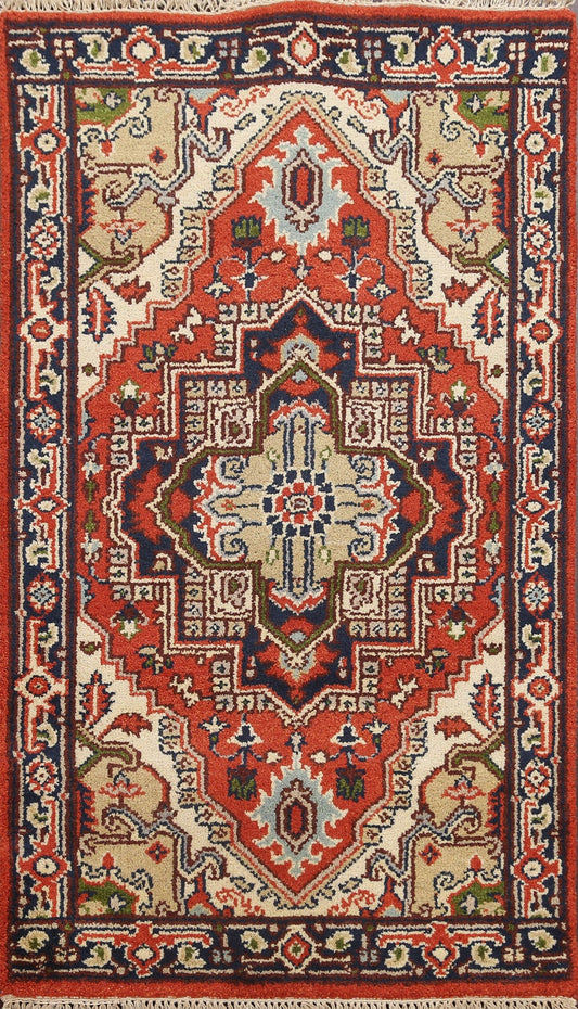 Handmade Wool Heriz Serapi Oriental Area Rug 3x5