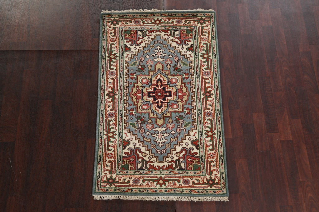 Geometric Heriz Serapi Oriental Wool Rug 3x5