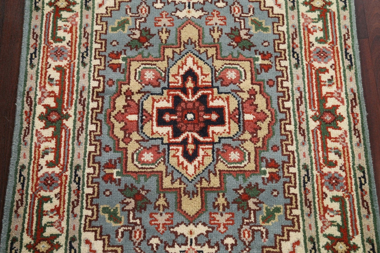 Geometric Heriz Serapi Oriental Wool Rug 3x5