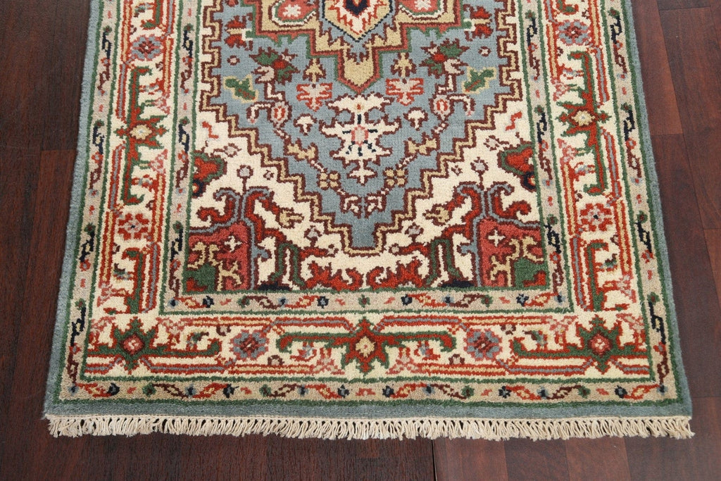 Geometric Heriz Serapi Oriental Wool Rug 3x5