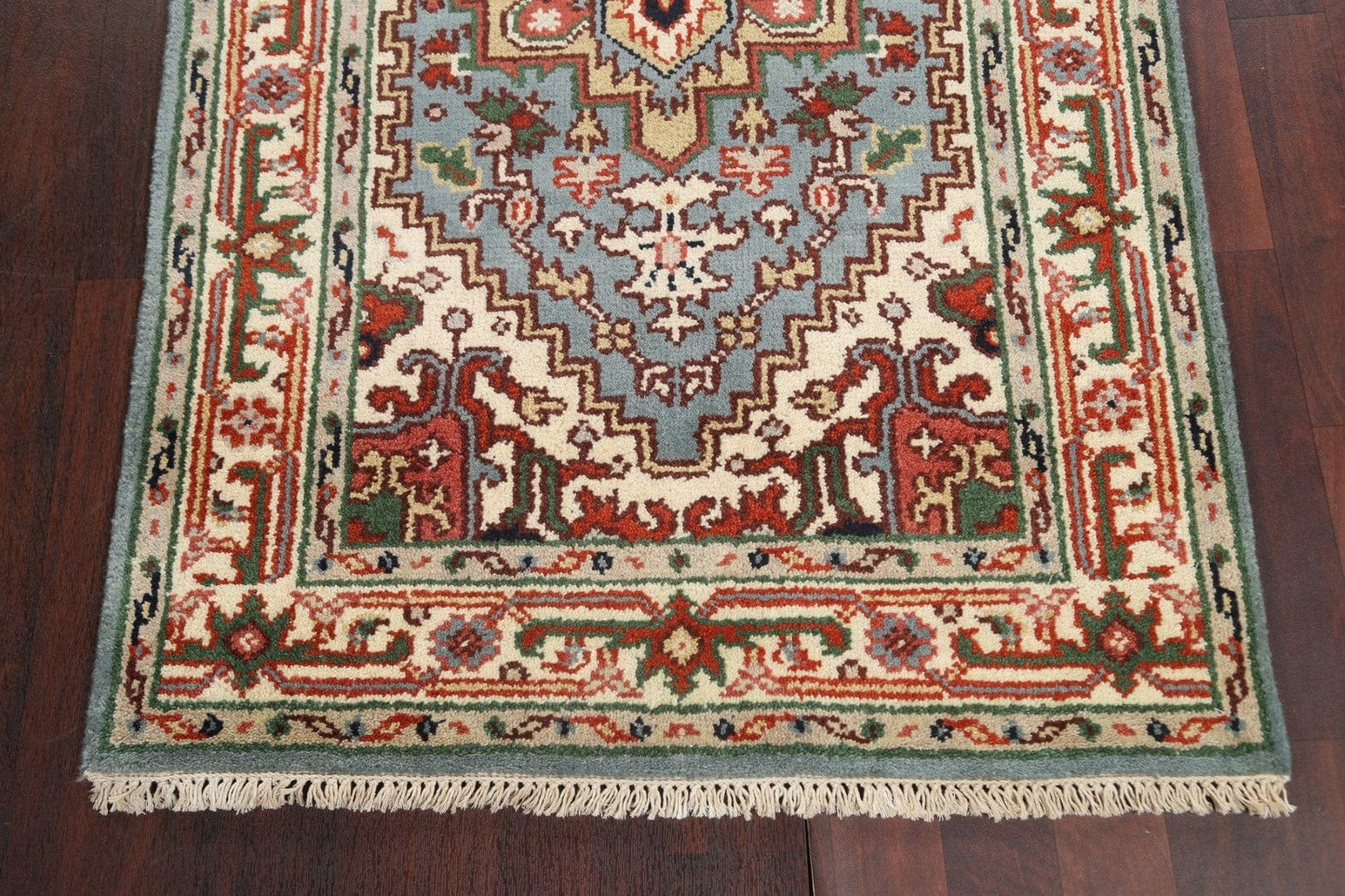 Geometric Heriz Serapi Oriental Wool Rug 3x5