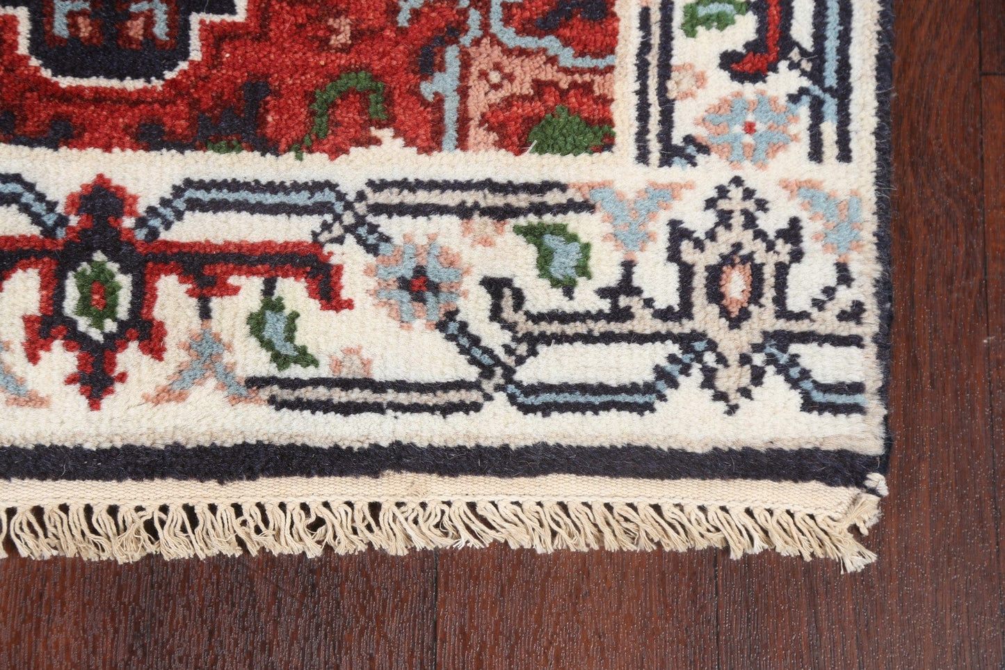 Handmade Wool Heriz Serapi Oriental Runner Rug 2x9