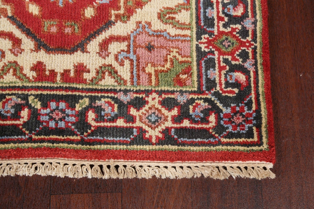 Handmade Wool Heriz Serapi Oriental Runner Rug 3x8