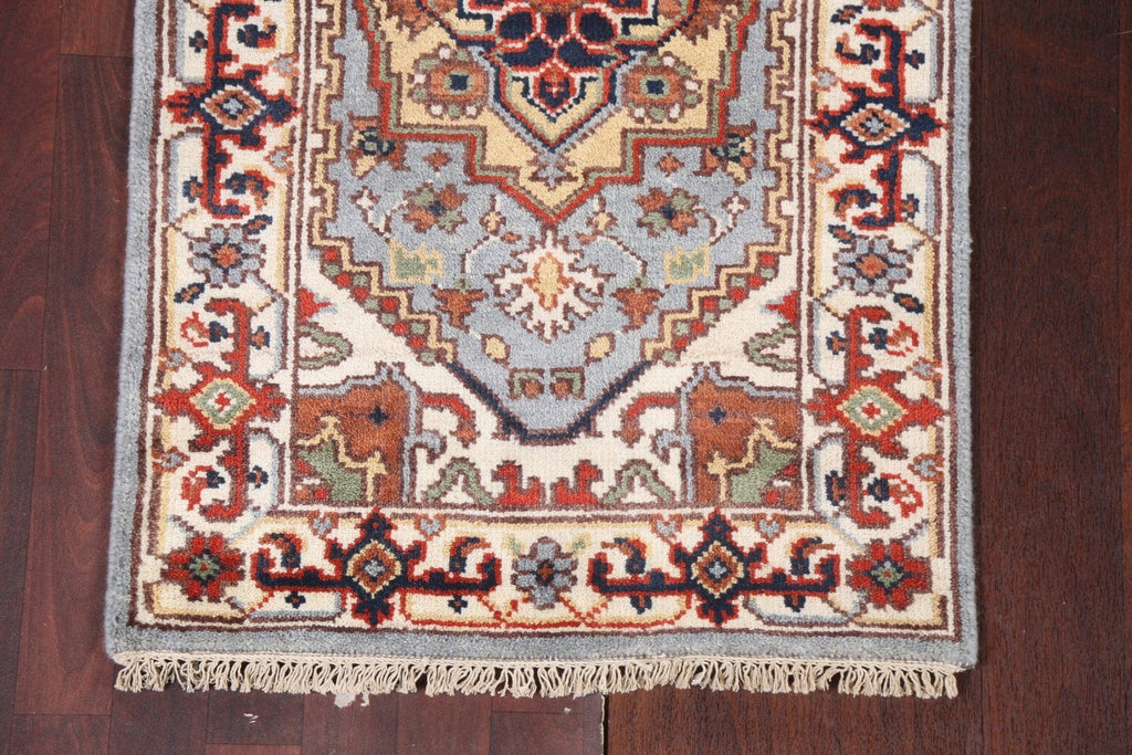 Handmade Heriz Serapi Oriental Runner Rug 3x8