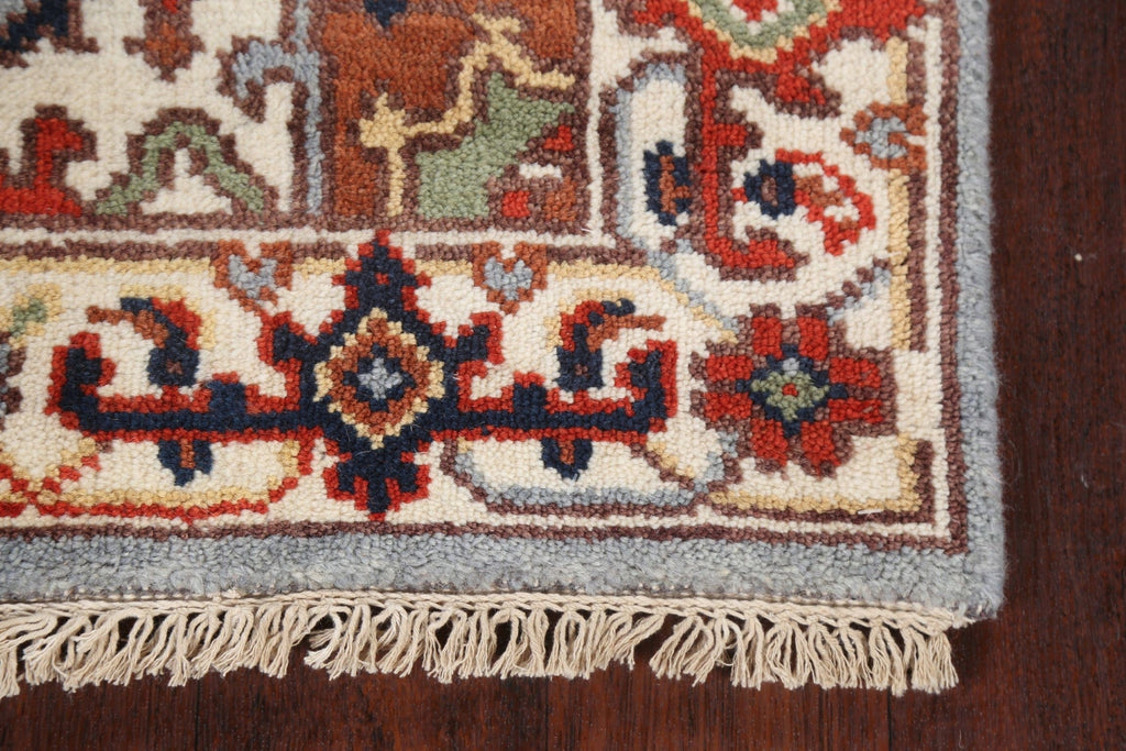 Handmade Heriz Serapi Oriental Runner Rug 3x8