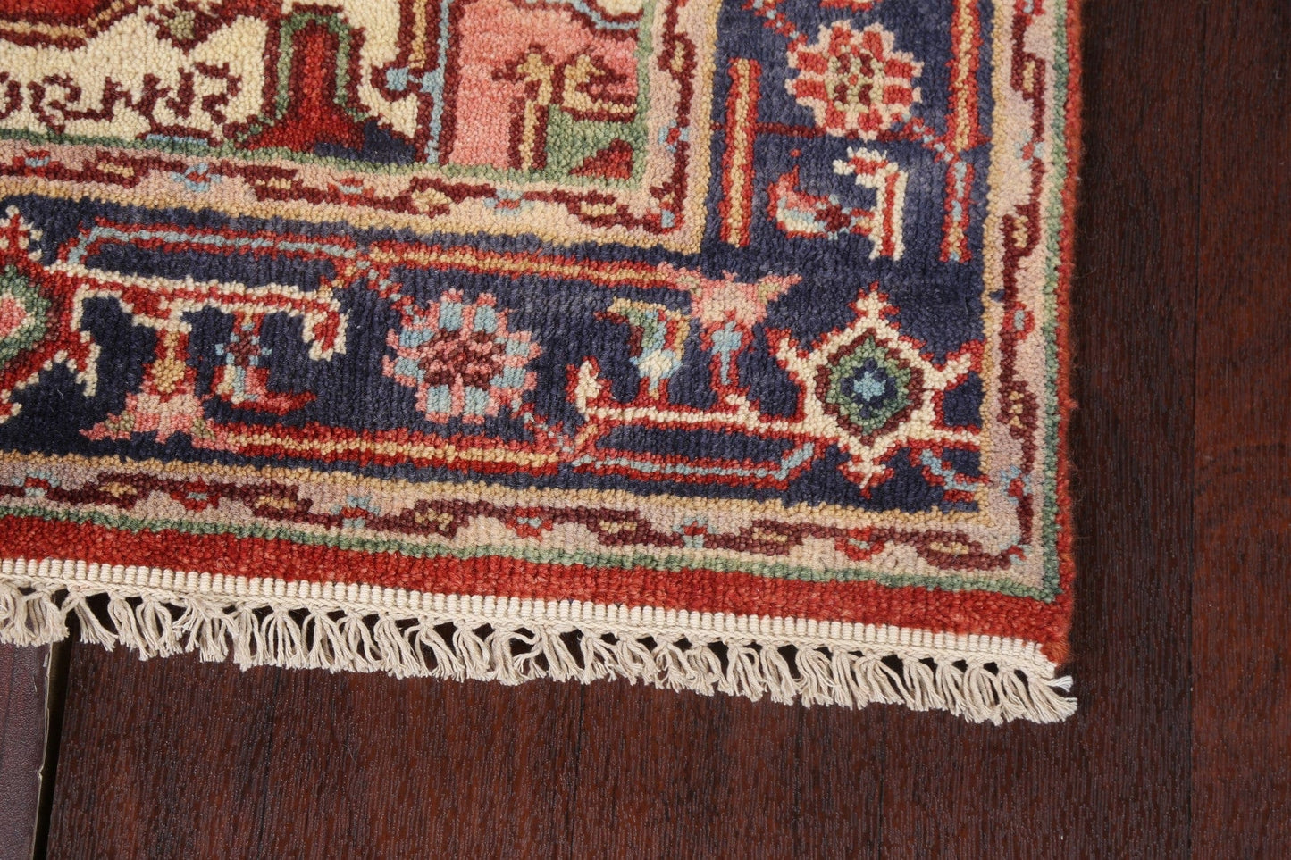 Red Wool Heriz Serapi Oriental Handmade Rug 3x5