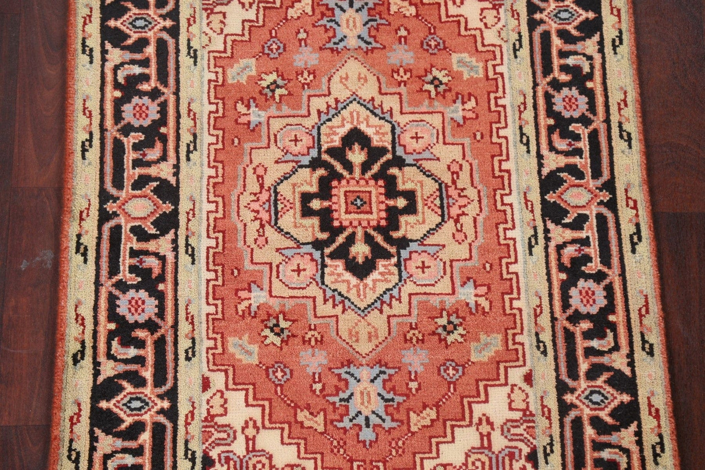 Geometric Wool Heriz Serapi Oriental Rug 3x5