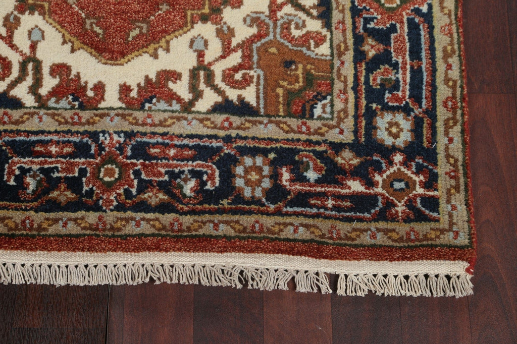 Hand-Knotted Heriz Serapi Oriental Wool Rug 3x5