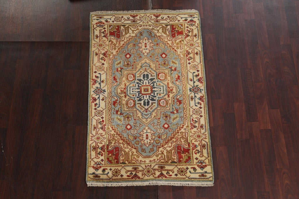 Hand-Knotted Wool Heriz Serapi Oriental Rug 3x5