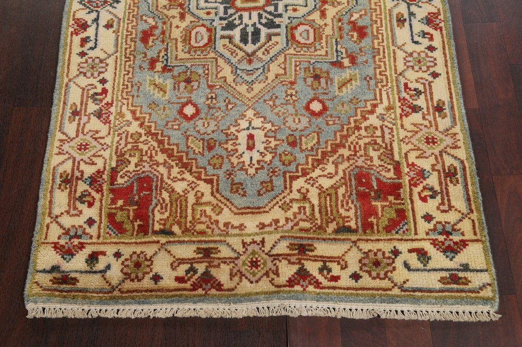 Hand-Knotted Wool Heriz Serapi Oriental Rug 3x5