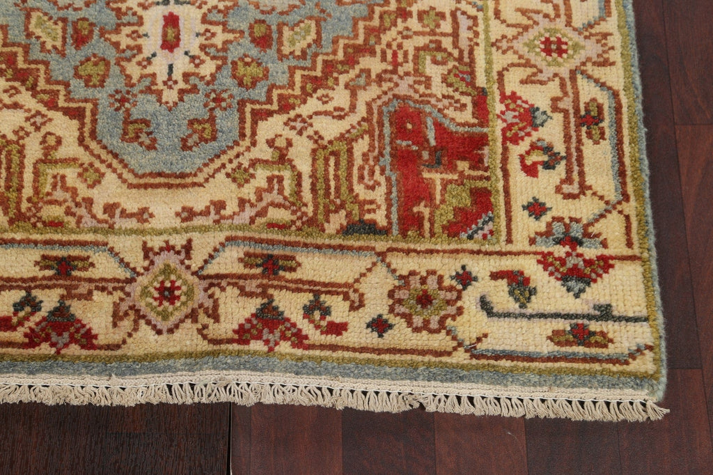 Hand-Knotted Wool Heriz Serapi Oriental Rug 3x5