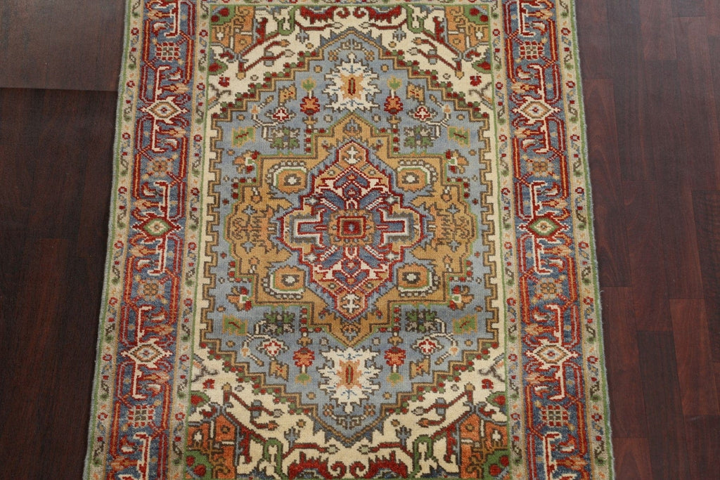 Handmade Wool Heriz Serapi Oriental Area Rug 4x6