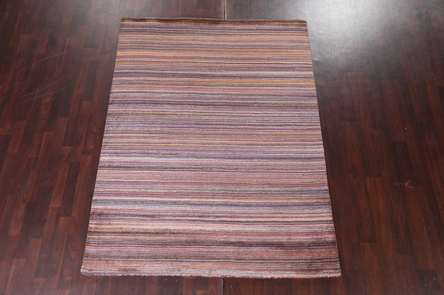 All-Over Striped Gabbeh Oriental Area Rug 6x8