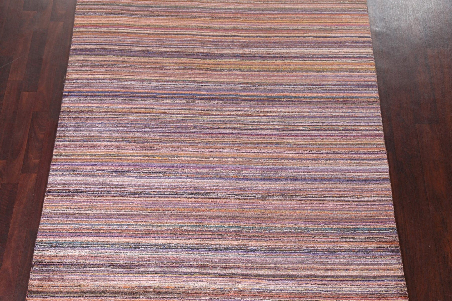 All-Over Striped Gabbeh Oriental Area Rug 6x8