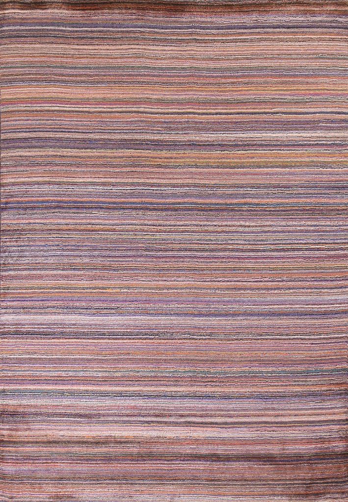 All-Over Striped Gabbeh Oriental Area Rug 6x8