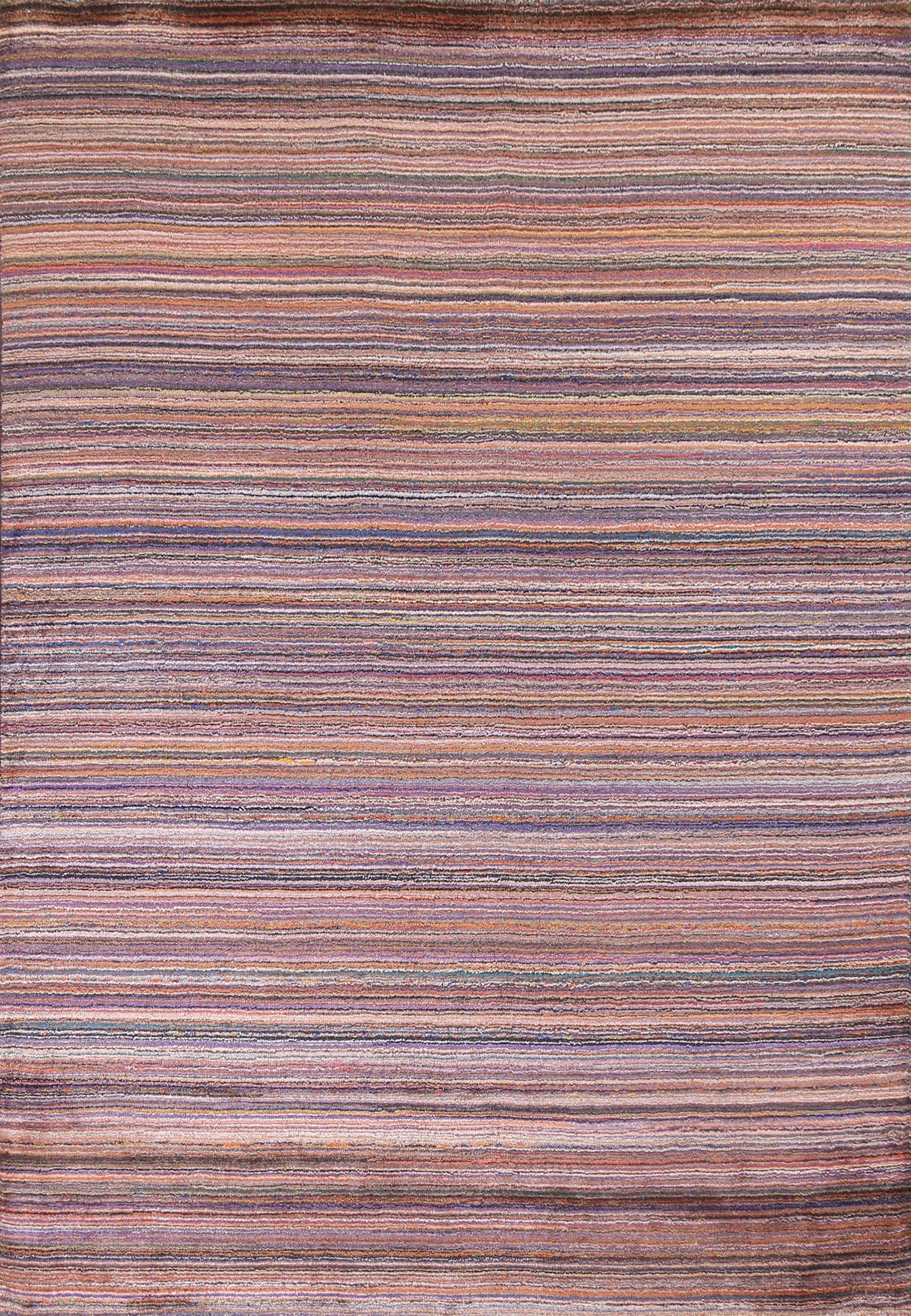 All-Over Striped Gabbeh Oriental Area Rug 6x8