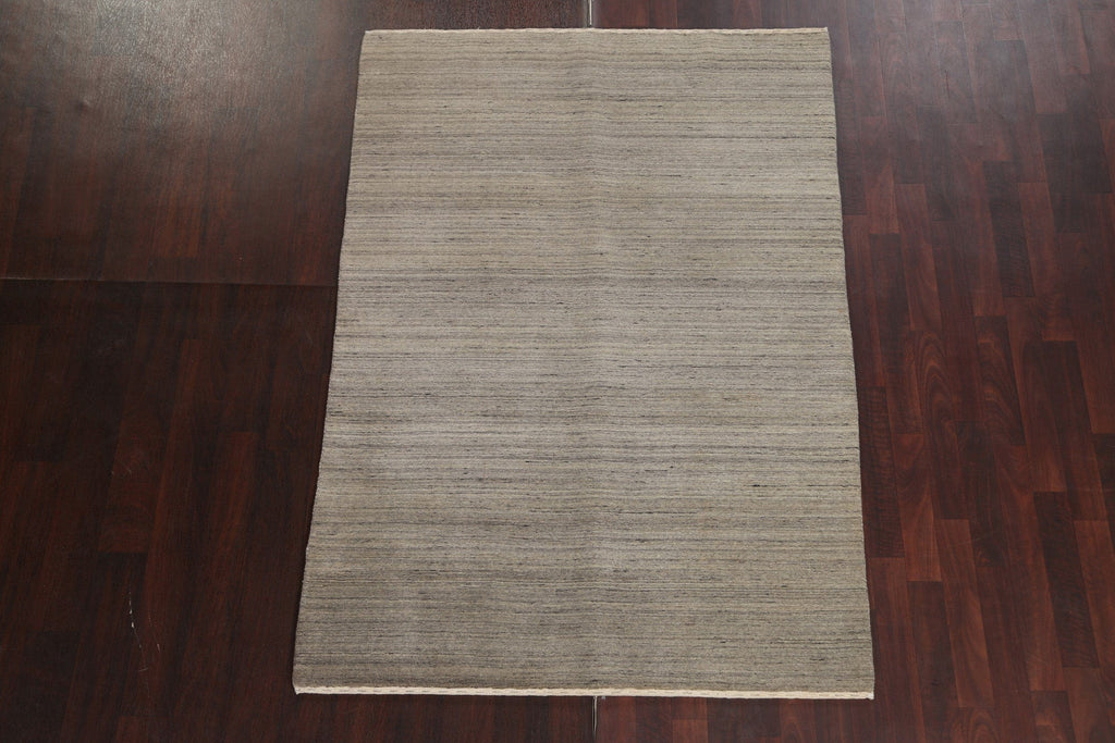 Contemporary Gabbeh Oriental Wool Rug 5x6