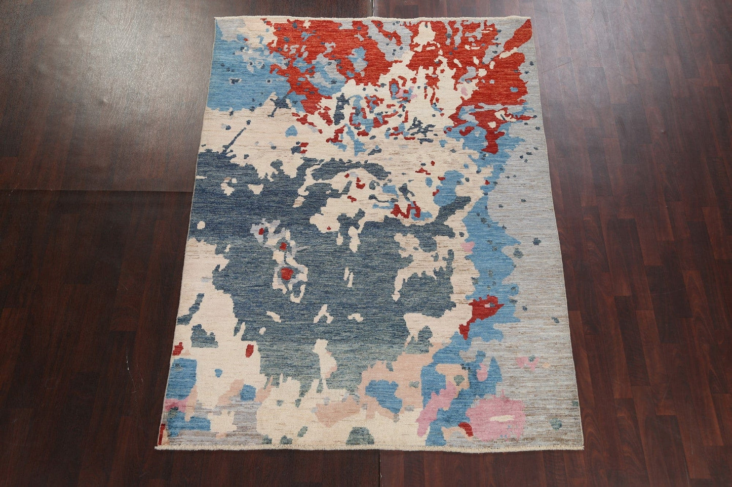 Contemporary Abstract Oriental Area Rug 6x8