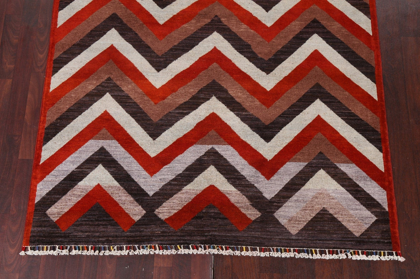 Chevron Gabbeh Kashkoli Oriental Area Rug 6x10