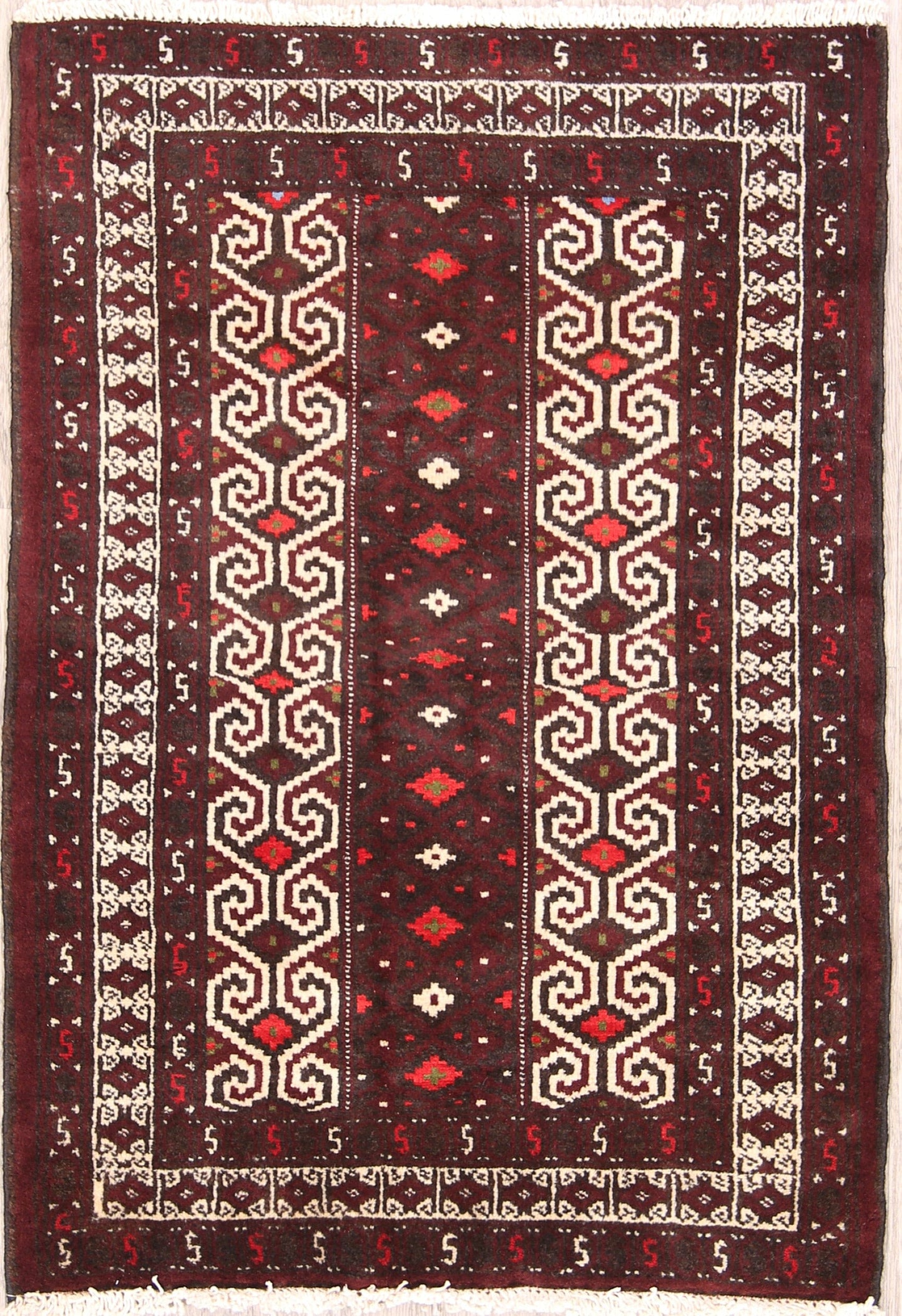 3x4 Turkoman Persian Area Rug