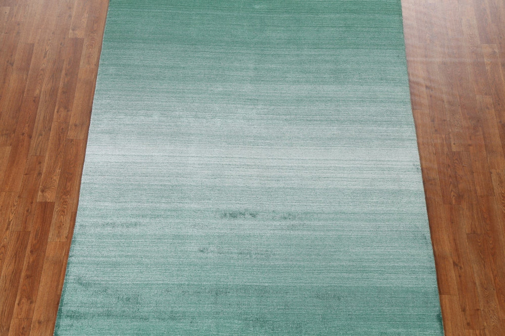 Green Wool Gabbeh Oriental Area Rug 5x8