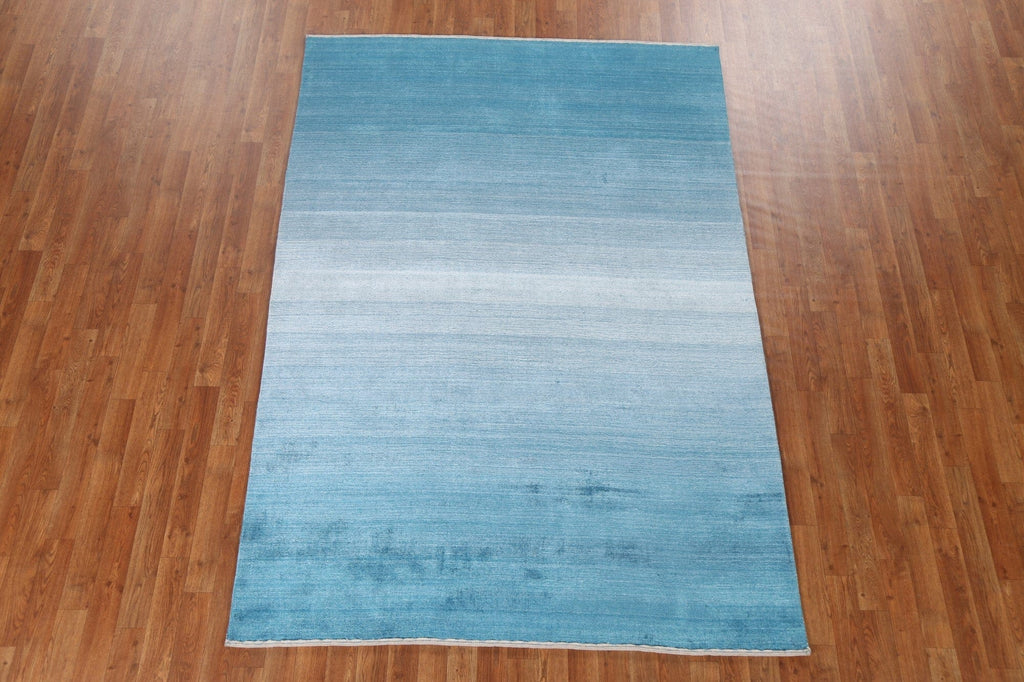 Blue Handmade Gabbeh Oriental Area Rug 5x8