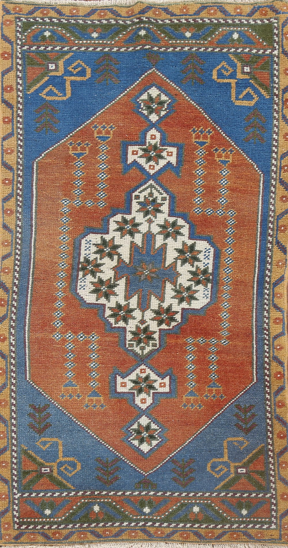 Handmade Wool Oushak Turkish Handmade Rug 2x4