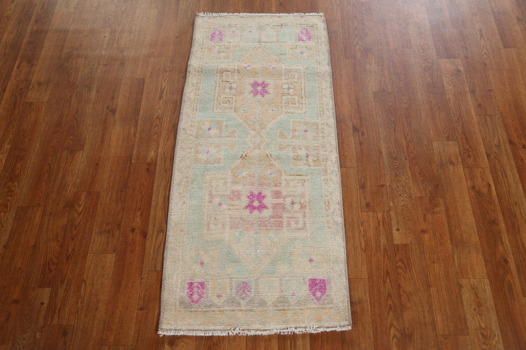 Vegetable Dye Oushak Turkish Handmade Rug 2x4