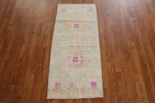 Vegetable Dye Oushak Turkish Handmade Rug 2x4