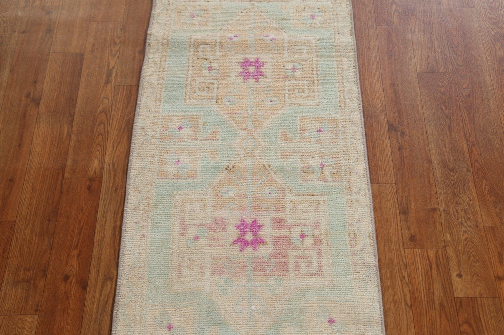 Vegetable Dye Oushak Turkish Handmade Rug 2x4