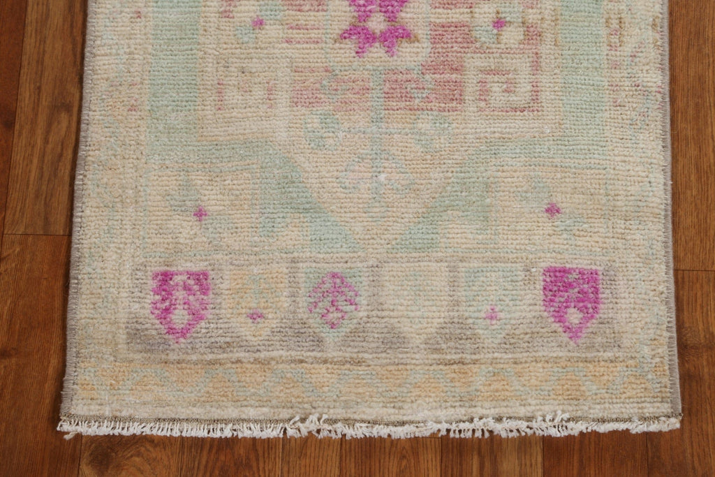 Vegetable Dye Oushak Turkish Handmade Rug 2x4