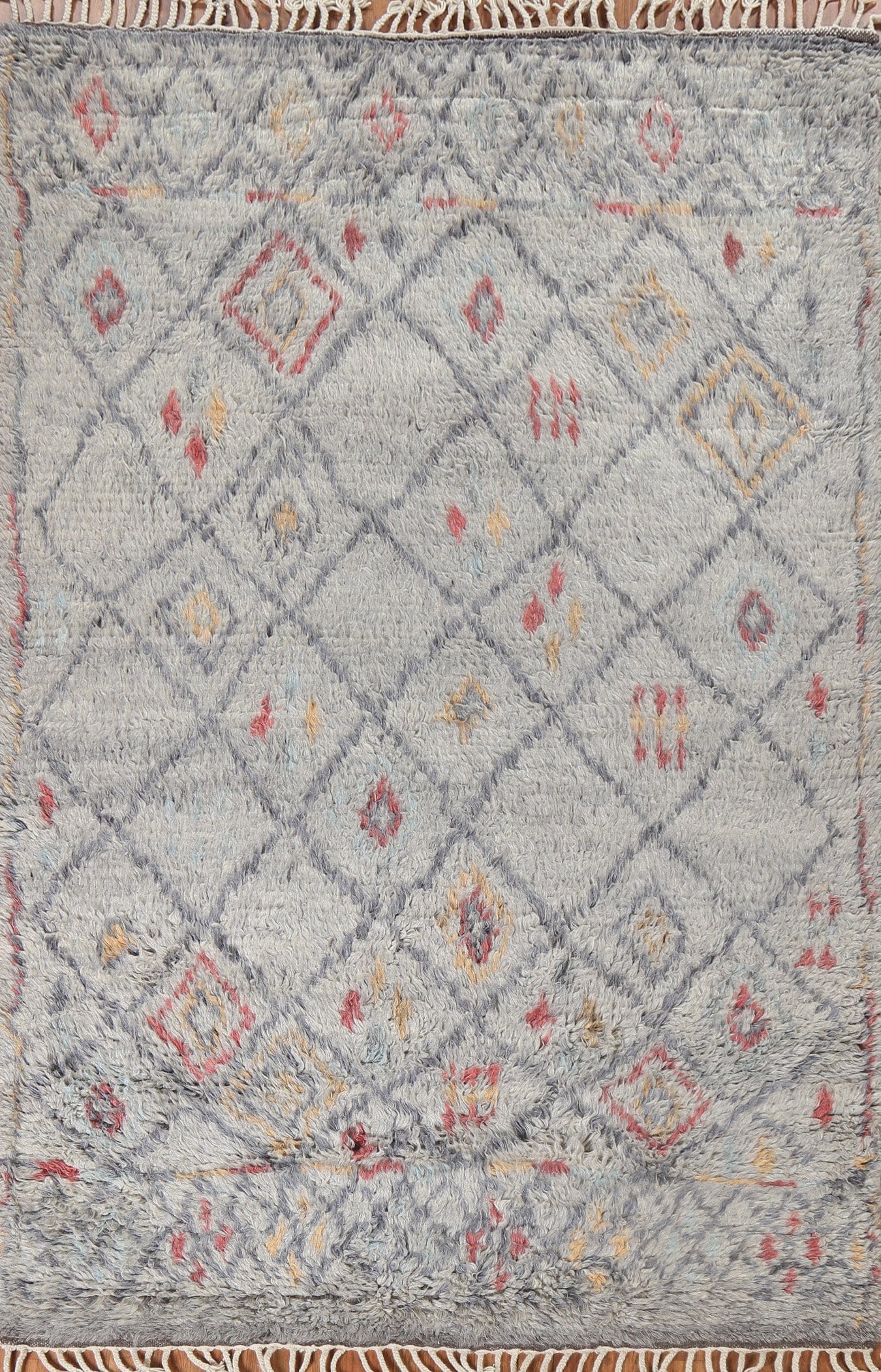 Trellis Wool Moroccan Oriental Area Rug 6x8