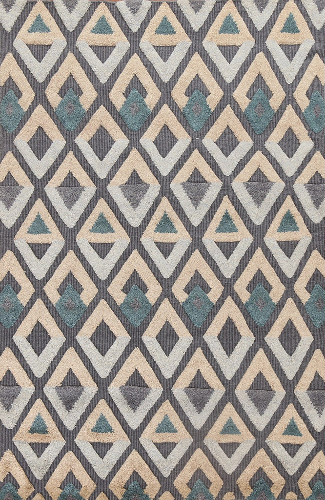 Trellis Wool Moroccan Oriental Area Rug 5x8