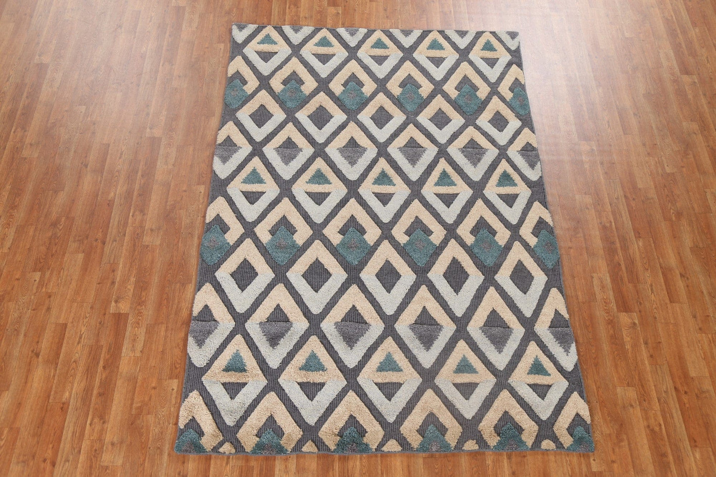 Trellis Wool Moroccan Oriental Area Rug 5x8