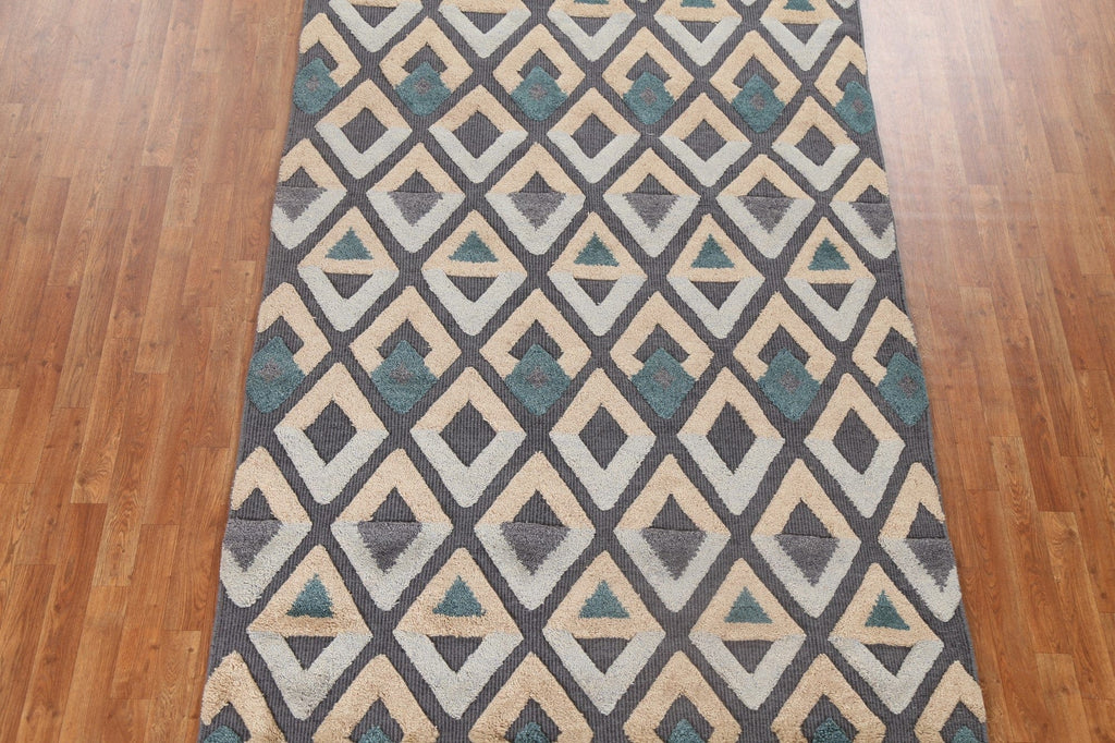 Trellis Wool Moroccan Oriental Area Rug 5x8