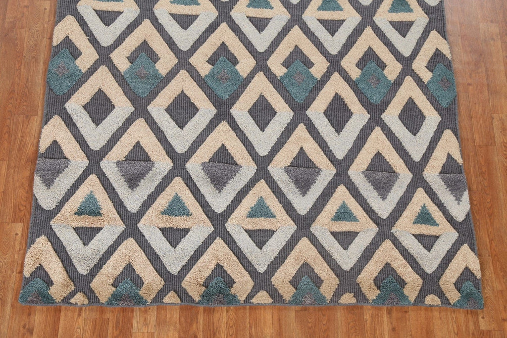 Trellis Wool Moroccan Oriental Area Rug 5x8