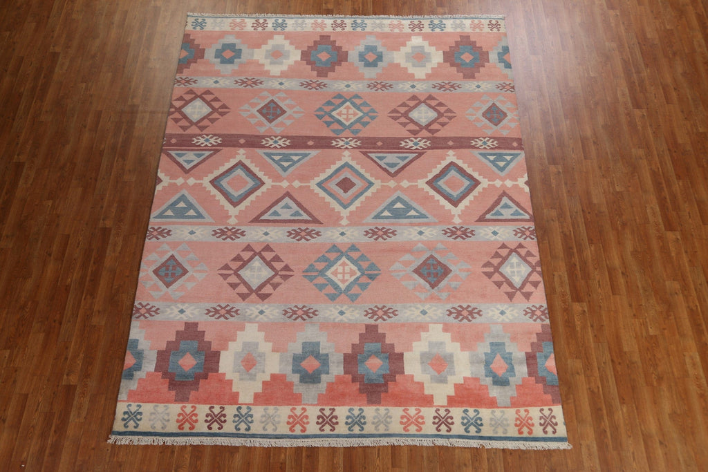 Geometric Wool Abstract Oriental Area Rug 8x10