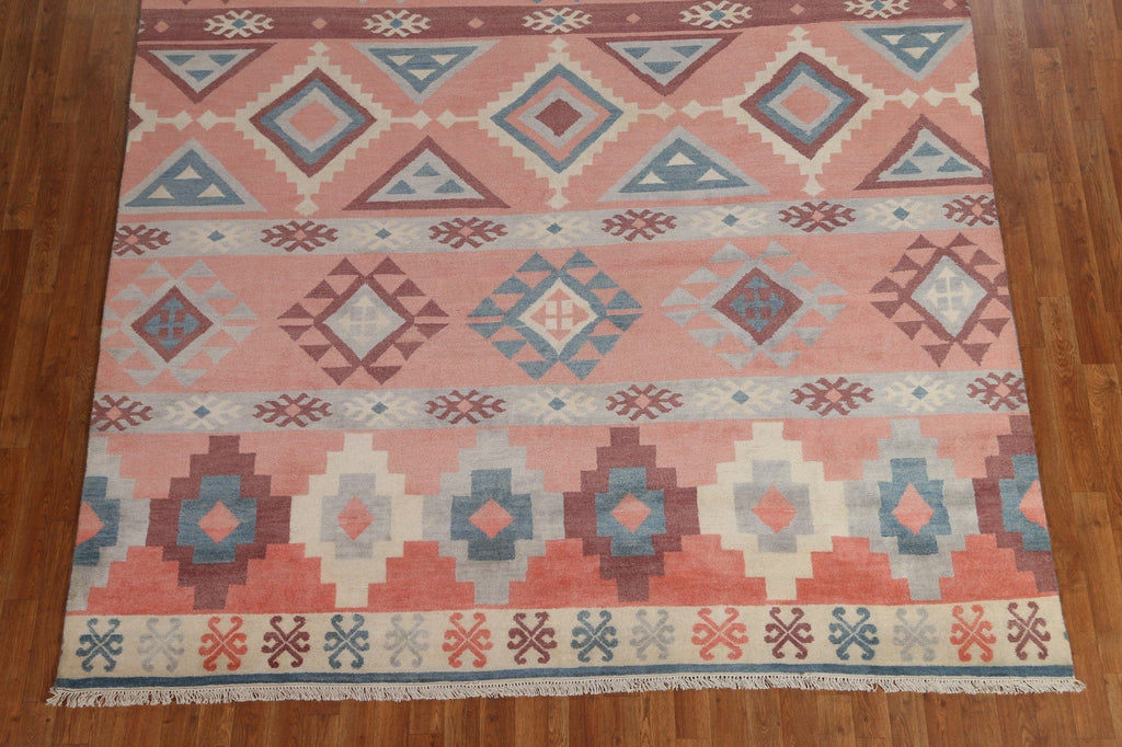 Geometric Wool Abstract Oriental Area Rug 8x10