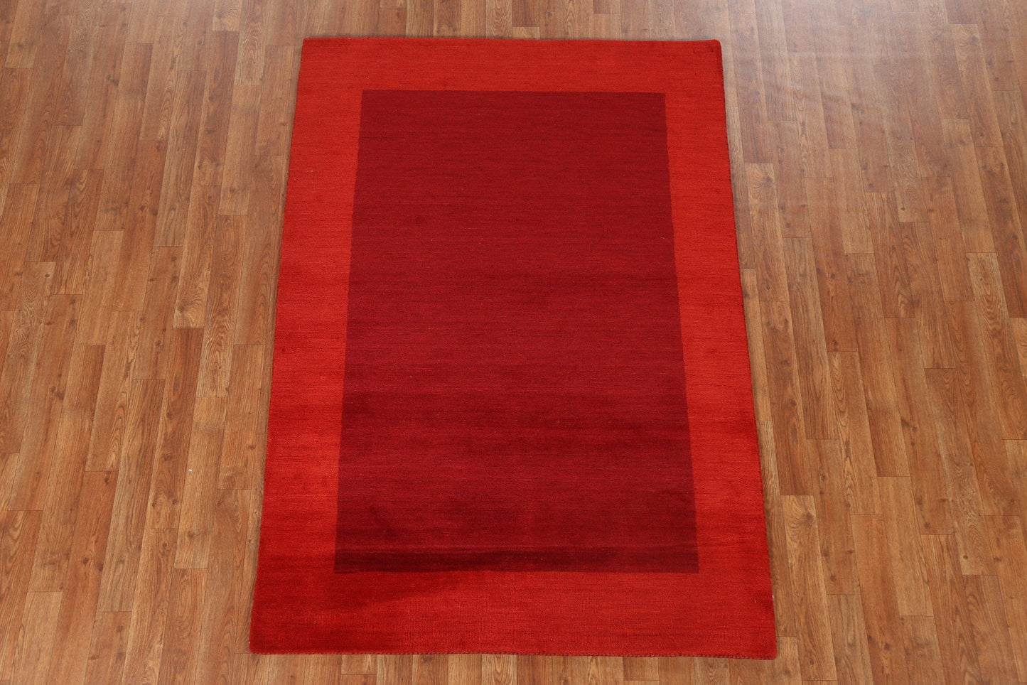 Red Wool Gabbeh Oriental Area Rug 4x6