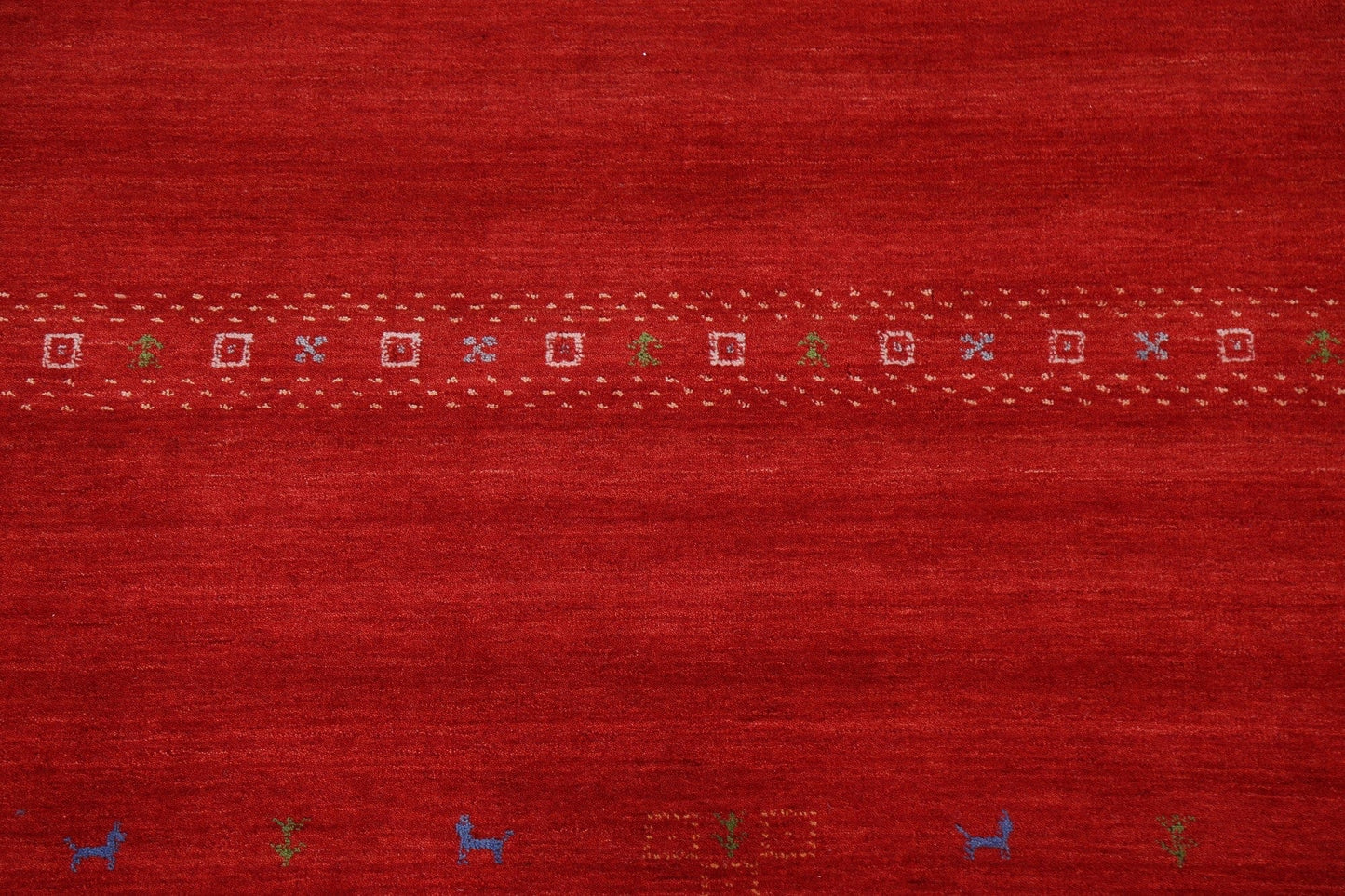 Red Tribal Gabbeh Oriental Area Rug 6x8